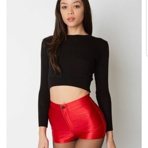 Brand New American Apparel Women's Red Disco Short Size XS with Tags